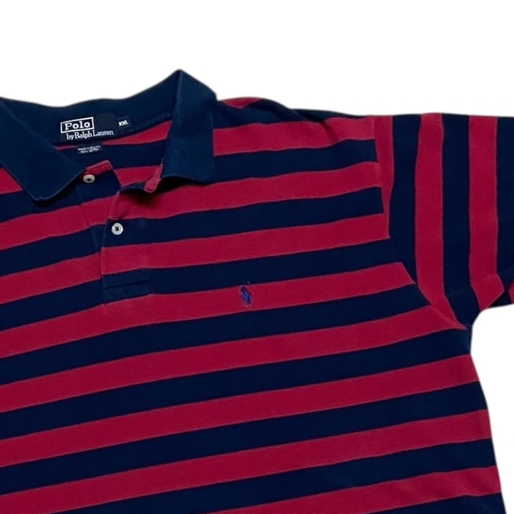 Vintage Polo Ralph Lauren Polo Men’s XXL Red & Navy Shirt